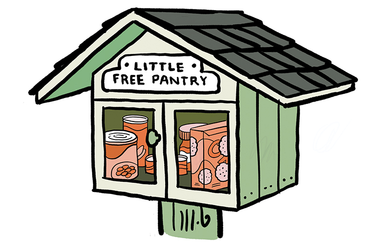 Little Free Pantry Ribbon Cutting Little Free Pantry Ribbon Cutting